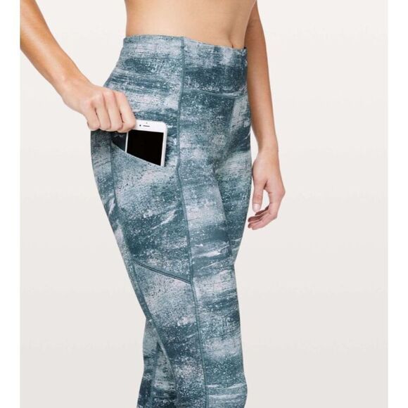 Lululemon Speed Up Crop in Azurite Mint Tint Multi Size 8 - Picture 5 of 5